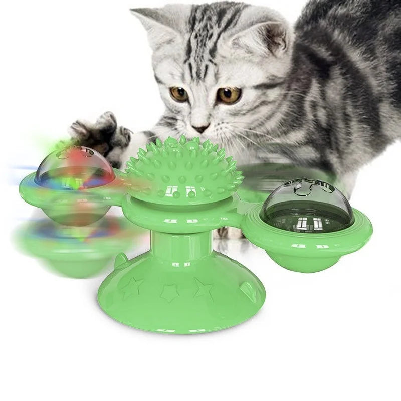 Moulin à vent interactif pour chat