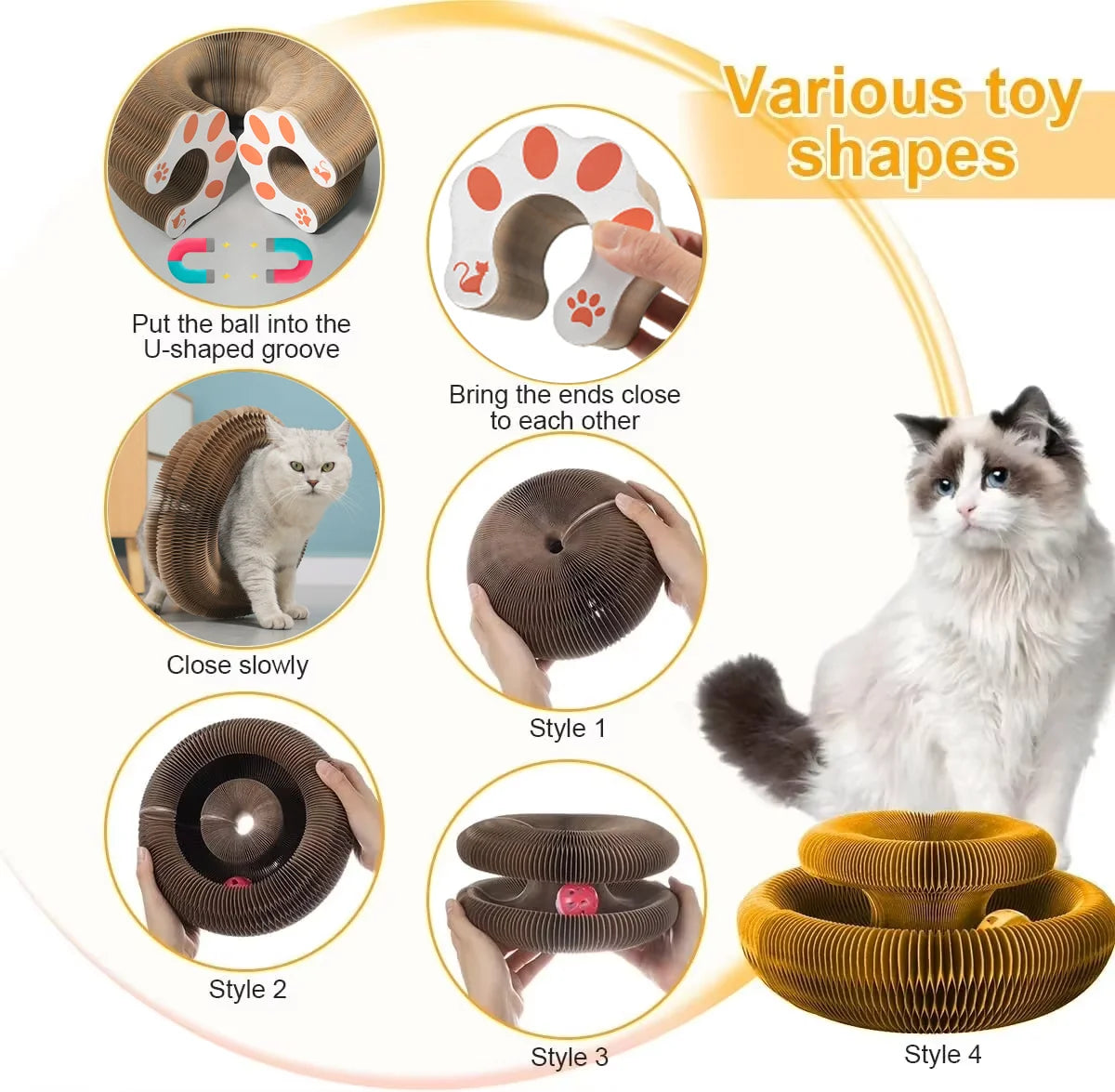 Arbre à chat modulaire avec balle intégrée 