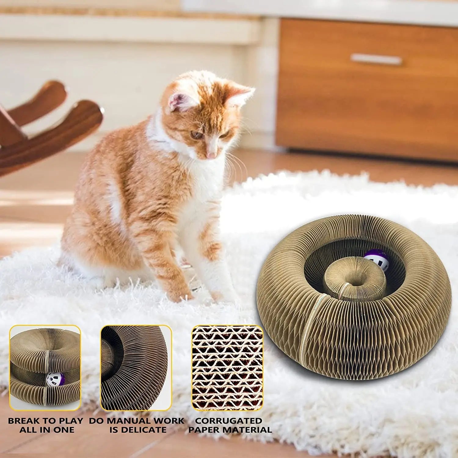 Arbre à chat modulaire avec balle intégrée 