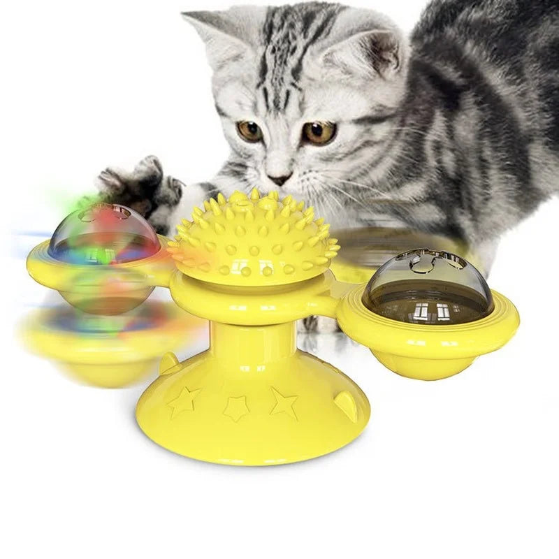 Moulin à vent interactif pour chat