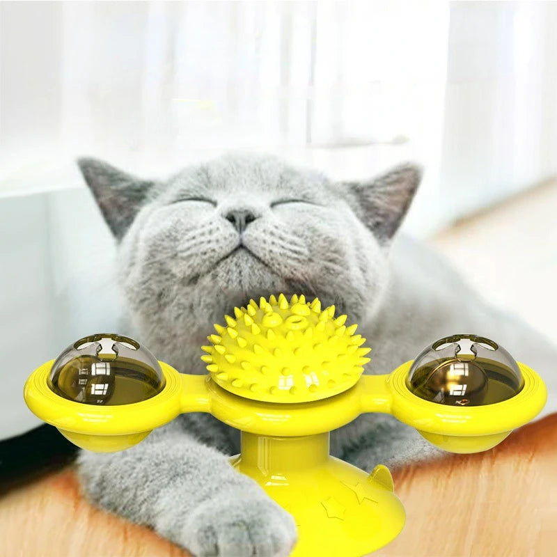 Moulin à vent interactif pour chat
