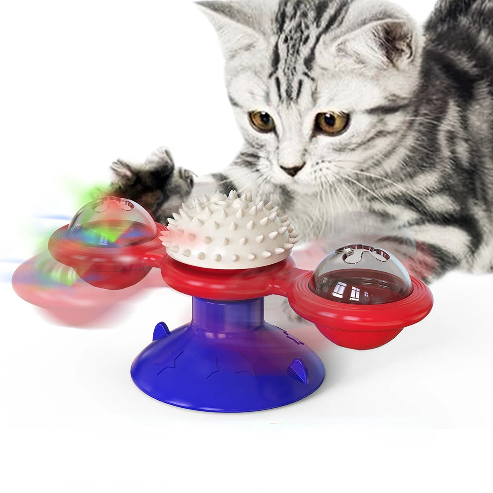 Moulin à vent interactif pour chat
